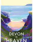 Devon is Heaven Coastal Print