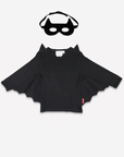 Funny Bat Costume Set for Kids with Organic Cotton Winged Shirt and Mask, Sustainable Halloween or Carnival Outfit, Sizes 6M-8Y by Toby Tiger at brixbailey.com