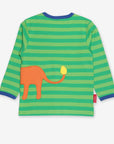 Luxury Organic Cotton Long Sleeve Shirt Featuring Proud Jungle King with Swinging Tail Design by Toby Tiger at brixbailey.com