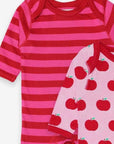 Sustainable Fun with Affordable Organic Cotton Baby Bodysuits in a Set, Featuring Playful Apple Print and Snap Buttons by Toby Tiger at brixbailey.com