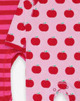 Sustainable Fun with Affordable Organic Cotton Baby Bodysuits in a Two-Pack Featuring Cute Apple Print by Toby Tiger at brixbailey.com