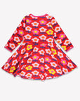 Retro Floral Print Skater Dress for Kids, Sustainable and Stylish with GOTS Certification and Soft Organic Cotton by Toby Tiger at brixbailey.com