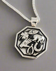 Good Luck Symbols Personalised Silver Necklace