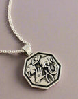Good Luck Symbols Personalised Silver Necklace