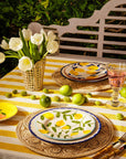 Buds in May — Hand-Painted Lunch Plates Inspired by Matisse Set of 4
