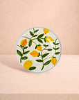 Buds in May — Hand-Painted Lunch Plates Inspired by Matisse Set of 4