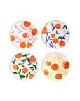 Lunch Plates Twig Oranges - Set of 4