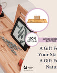 Luxury Eco-Friendly Bamboo Bath Tray