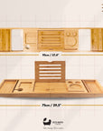 Luxury Eco-Friendly Bamboo Bath Tray