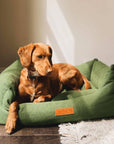 THE RICHMOND | LUXURY GREEN BOLSTER DOG BED