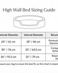 THE COTSWOLD | LUXURY HIGH WALL BOUCLE DOG BED