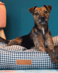 THE KENSINGTON | LUXURY HOUNDSTOOTH BOLSTER DOG BED