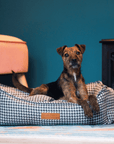 THE KENSINGTON | LUXURY HOUNDSTOOTH BOLSTER DOG BED