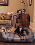 THE MARLOW | LUXURY TARTAN BOLSTER DOG BED
