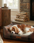 THE MARLOW | LUXURY TARTAN BOLSTER DOG BED
