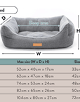 THE KENSINGTON | LUXURY HOUNDSTOOTH BOLSTER DOG BED