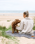 THE BALMORAL | LUXURY GREY HERRINGBONE & FAUX FUR REVERSIBLE DOG BLANKET