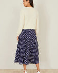 Yumi Ivory Eyelash Knit Cropped Cardigan