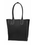 NEW Vegan Black Soft Leather Day Tote Bag