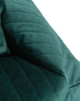 Luxury Chelsea Velvet Armchair for Kids, Premium Eco-Velvet Beanbag Chair, Handcrafted in Barcelona, Jungle Green by Ella James at brixbailey.com