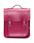 Handmade Leather City Backpack - Magenta
