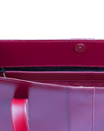 Handmade Leather Shopper - Magenta