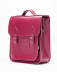 Handmade Leather City Backpack - Magenta