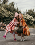Enchanting Pink Riding Hood Cape Costume