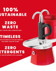 Bialetti Mini Express 'R' Double Serve (2 Cups & 2 Cup Coffee Maker)