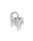 Maltipoo Silver Dog Charm