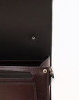 Executive Handmade Leather Sugarcube Grande - Marsala Red