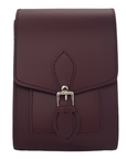 Handmade Leather Festival Phone Bag - Marsala Red