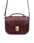 Olympia Handmade Leather Bag - Marsala Red