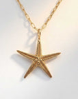 Maxi Gold Ocean Starfish Necklace