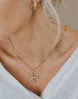 Maxi Gold Ocean Starfish Necklace