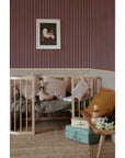 Brown and Beige Striped Wallpaper