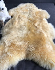 Premium natural baby sheepskin, hypoallergenic long fur, medical grade, 100% vegetable tanned, organic free-range, luxury therapeutic hide by Wildash London at brixbailey.com