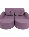 Medium Modular Sofa for Kids - Slimcord Lavender Plus