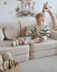 Medium Modular Sofa for Kids - Slimcord Lime