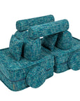 Medium Modular Sofa for Kids - Tangle Lagoon Blue