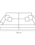 Medium Modular Sofa for Kids - Tangle Honey Mustard