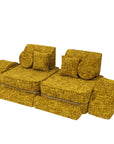 Medium Modular Sofa for Kids - Tangle Honey Mustard Plus