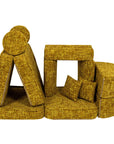 Medium Modular Sofa for Kids in Honey Mustard