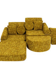 Medium Modular Sofa for Kids - Tangle Honey Mustard Plus