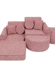 Medium Modular Sofa for Kids - Tangle Bubblegum Pink Plus