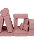 Medium Modular Sofa for Kids - Tangle Bubblegum Pink Plus