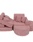 Medium Modular Sofa for Kids - Tangle Bubblegum Pink Plus