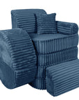Medium Modular Kids Sofa in Churros Blue