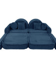 Medium Modular Kids Sofa in Churros Blue
