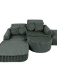 Medium Modular Sofa for Kids - Churros Forest Green Plus